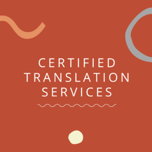 Certified Translation Certified Translation